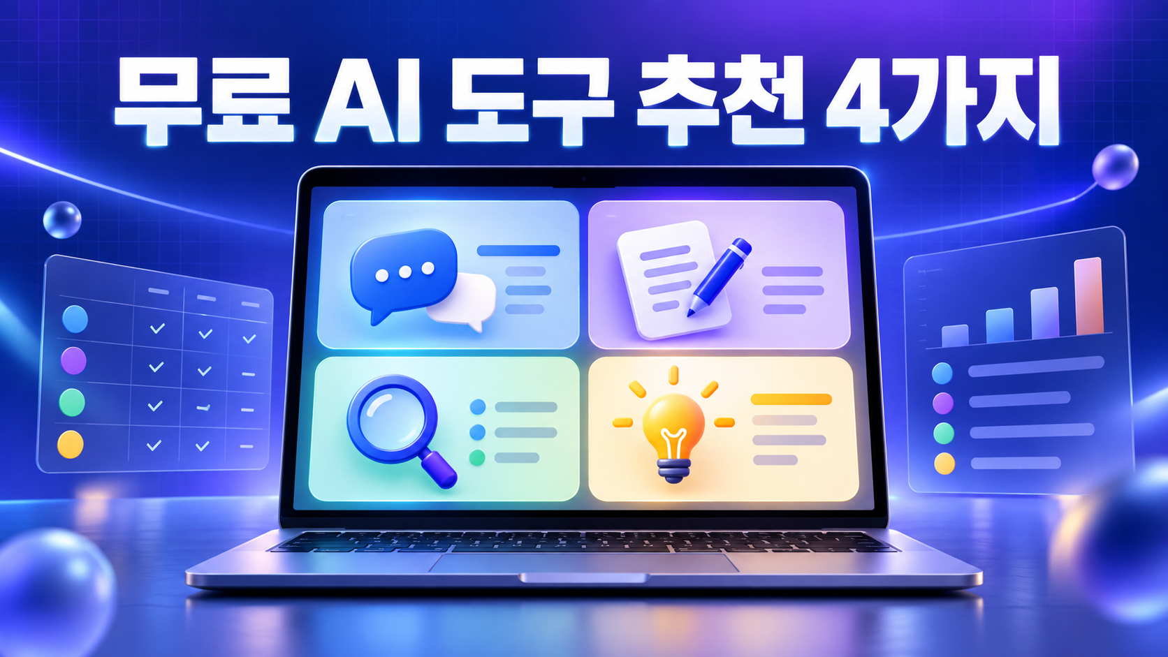 무료 AI 도구 추천 4가지｜ChatGPT·Gemini·Claude·Perplexity 비교